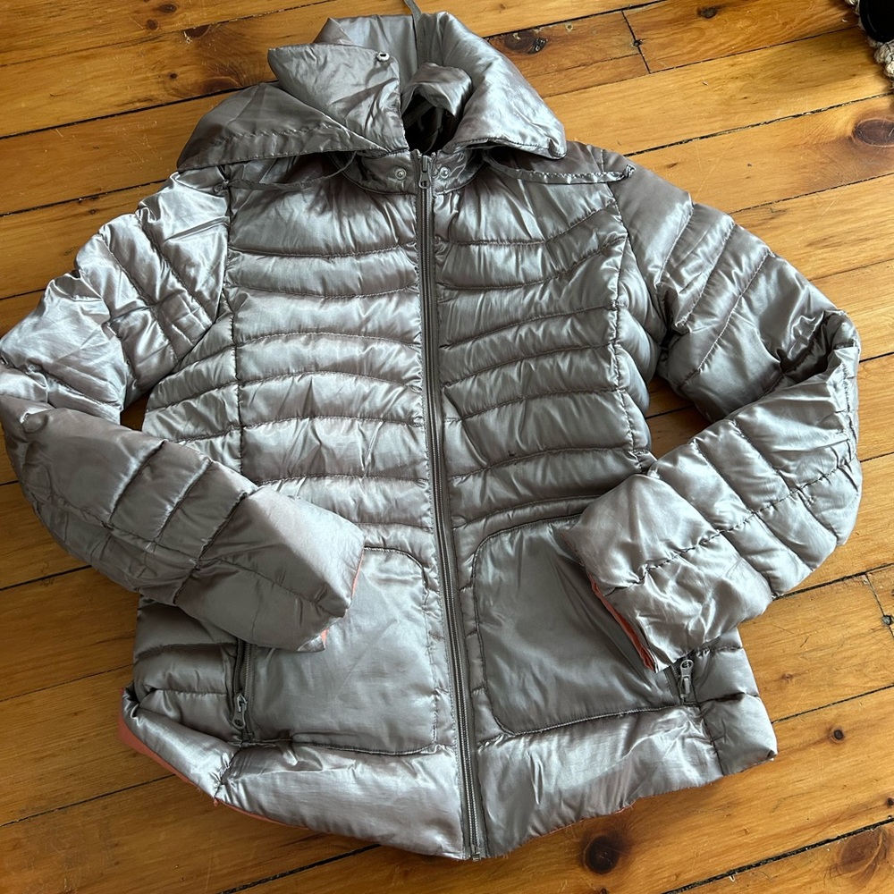 Bernardo puffer packable silver jacket medium - image 1